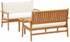 vidaXL Gartensofa-set 3 pcs Braun 120 x 65,5 x 79 cm Massivholz Akazie 3325229 Bild 2