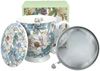 DUO Becher PEONY WHITE mit Fuß, 500 ml, inkl. Deckel und Teesieb, New Bone China Porzellan Bild 1