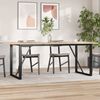 vidaXL Esstisch-Gestell in O-Form 180x80x73 cm Stahl 357889 Bild 3