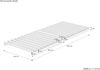 Niederflurbett metallfrei 80x200 Futon metallfreier Lattenrost, Fichte unbehandelt V-60.97-08ohne Zubehör Bild 4