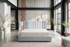 KAWOLA Bett CATTURA Polsterbett Velvet grau 180x200cm mit Lattenrost Bild 2