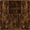 vidaXL 3-tlg. Küchenschrank-Set Räuchereiche Holzwerkstoff 3324155 Bild 5