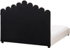 Wasserbett Samtstoff VINCENNES 140 x 200 cm Pastellrosa Bild 5
