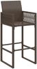 vidaXL Garten-Barhocker 2 Stk. Braun Poly Rattan 368703 Bild 4
