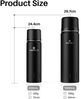 Thermoskanne Edelstahl 1l & 500ml Auslaufsicher Isolierflasche Trinkbecher Bild 3