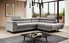 Designer Sofa Costa mit Schlaf - und Klappfunktion Hellgrau Rechts Bild 2