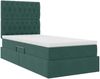 vidaXL Aufbewahrungsbett mit Matratze Dunkelgrün 90 x 200 cm Samt 3372066 Bild 5