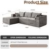 Leawin Ecksofa Modulares L-Form Sofa – Komfortable Sofas Wohnzimmer für kleine Räume, 3-Sitzer Ecksofa, bequem & platzsparend, ideal für Wohnzimmer Bild 2