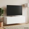 vidaXL Wandmontierter TV-Schrank Weiß 98 x 41 x 30 cm Holzwerkstoff 898355 Bild 4
