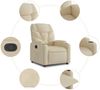 vidaXL Relaxsessel Creme Stoff 3205611 Bild 5
