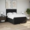 vidaXL Boxspringbett mit Matratze Schwarz 140x190 cm Stoff 3291658 Bild 3