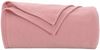 vidaXL Überwurfdecke Rosa 200 x 150 cm Fleece 42017042 Bild 4