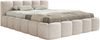 Selsey 'Cloudy Low' Polsterbett 160x200 cm, wasserabweisende Chenille, Hellbeige Bild 1