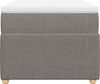 vidaXL Boxspringbett mit Matratze Taupe 80x200 cm Stoff 3285529 Bild 4