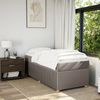vidaXL Boxspringbett mit Matratze Taupe 80x200 cm Stoff 3285529 Bild 3
