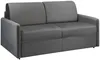 Vente-unique - CALIFE Sofa SamtStoff Grau - B 223 cm94 cm x H 85 cm x L 170 cm Bild 3