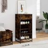 vidaXL Schuhregal Räuchereiche 48x38x97,5 cm Holzwerkstoff 849211 Bild 3