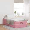 vidaXL Ottoman-Bett mit Matratze Rosa 90x200 cm Samt 3311164 Bild 3