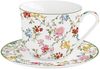 EasyLife Tasse Garden Dreams, Porzellan, Spülmaschinengeeignet, Mehrfarbig, Blumenranken, H: 9.5cm Bild 1