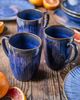 Gipfelstück Becher Eisfall, Steinzeug, Scandi-Style, Reaktivglasur, jedes Stück ein Unikat, 4-teilig Bild 3