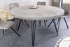 riess-ambiente Esstisch SCORPION Ø120cm grau / schwarz · 4,5cm Tischplatte (Einzelartikel, 1-St), Küche · Mango-Massivholz · Metall · rund · Hairpin Legs · Retro Design Bild 5