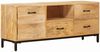 vidaXL TV-Ständer Braun 110 x 30 x 46 cm Massivholz Mango 4104604 Bild 4