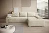 Ecksofa Linea, Couch L-Form, L-Sofa mit Schlaffunktion und Bettkasten, Sofa Rechts, Sofa Breitcord, 260 x 81 x 185 cm, Beige Bild 4