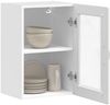vidaXL Küchen-Hängeschrank mit Glastür Porto Weiß 854007 Bild 5