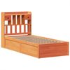 vidaXL Massivholzbett ohne Matratze Wachsbraun 75x190 cm Kiefernholz 3323520 Bild 3