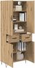 vidaXL Highboard 2 pcs Artisan-Eiche Ingenieurholz und Glas 3415972 Bild 3