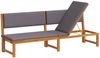 vidaXL Sonnenliege Öl-Natur 200 x 57 x 75cm Massivholz Akazie 4108113 Bild 2