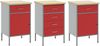 vidaXL Werkbank mit Schubladen 2 pcs Rot und Grau 100 x 55 x 85 cm 3321363 Bild 5