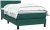vidaXL Boxspringbett mit Matratze Dunkelgrün 80x220 cm Samt 3316140 Bild 3