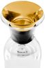 Eva Solo Tropffreie Karaffe, Borosilikatglas, PVD-beschichteter Edelstahl, Silikon, Brass, 1 L, 568060 Bild 4