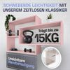 Wandregal Karo Schweberegal aus Holz Rosa Bild 4