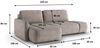 Ecksofa mit Schlaffunktion Sofa LUKA in Stoff Cremona Grün Ottomane Rechts Bild 4