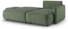 Ecksofa mit Schlaffunktion Sofa LUKA in Stoff Cremona Grün Ottomane Rechts Bild 2