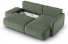 Ecksofa mit Schlaffunktion Sofa LUKA in Stoff Cremona Grün Ottomane Rechts Bild 3