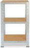 shelfplaza HOME 90x30x30 cm Schwerlastregal in grau-verzinkt mit 3 Böden und 175 kg Traglast pro Boden Bild 4