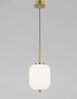 Nova Luce 9624065 LATO Pendelleuchte 16,5cm Gold Opal E14 Bild 4