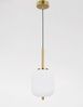 Nova Luce 9624065 LATO Pendelleuchte 16,5cm Gold Opal E14 Bild 3