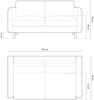 Micadoni Sofa Eden 2-Sitzer Strukturierter Stoff Rosa Melange Bild 5