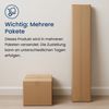 Schrank Mehrzweckschrank weiß 74cm Breite 180cm Höhe mit sechs Einlegeböden und Extra-Fach, Aktenschrank Haushaltsschrank Organizer aus MDF Holz Bild 3