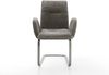 Freischwinger Vinja-Flex Bouclé Soft Schlamm Freischwinger flach Graphit Bild 2