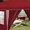 vidaXL Pop-up Partyzelt 575 x 288 x 245 cm Bordeauxrot 42019807 Bild 3