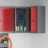 vidaXL Werkzeugschrank mit Regal Rot und Grau 55 x 55 x 55 cm 4103468 Bild 3