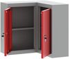 vidaXL Werkzeugschrank mit Regal Rot und Grau 55 x 55 x 55 cm 4103468 Bild 4
