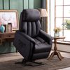 MCombo Elektrisch Aufstehhilfe Fernsehsessel Relaxsessel 7299, elektrisch verstellbar, Kunstleder, Schwarz, 77 x 72 x 110 cm Bild 2
