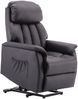 MCombo Elektrisch Aufstehhilfe Fernsehsessel Relaxsessel 7299, elektrisch verstellbar, Kunstleder, Schwarz, 77 x 72 x 110 cm Bild 4