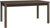 Forte EUFEMIUS Esstisch 160, moderner Esstisch ausziehbar, Dunkelbraun|Schwarz Eiche Holzdekor, 160,4 cm (207 cm) breit x 76,6 cm hoch x 90 cm tief Bild 3
